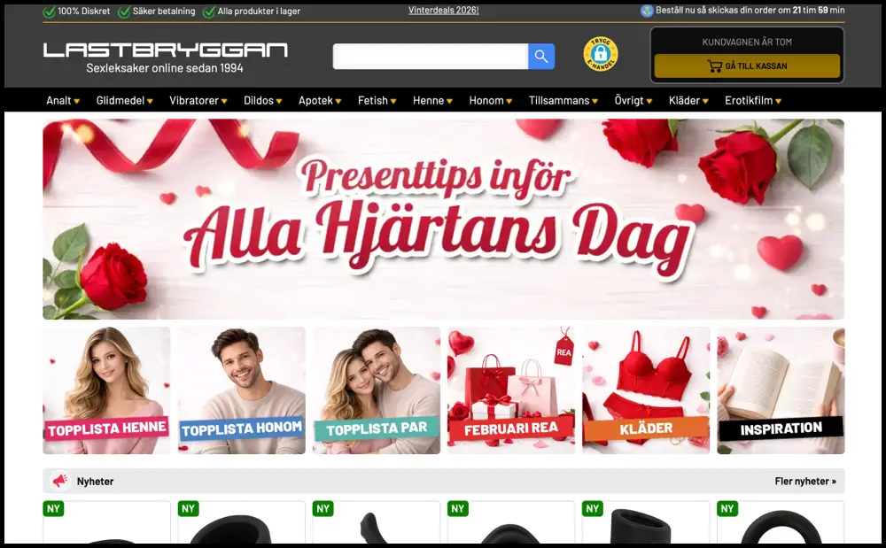 Lastbryggan sexshop online