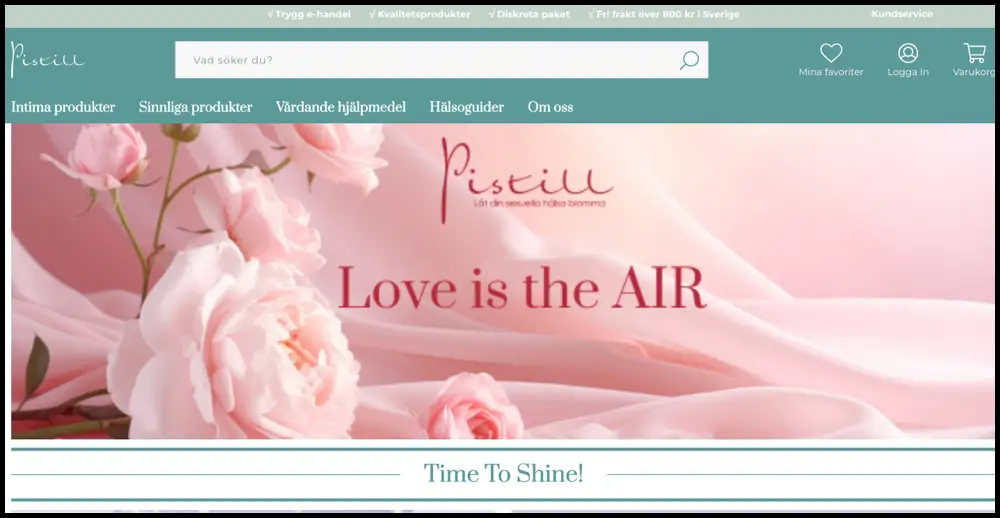 Pistill sexshop online